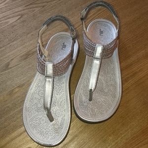 JBU Jambu Yasmin 8.5 Metallic Gladiator Sandals